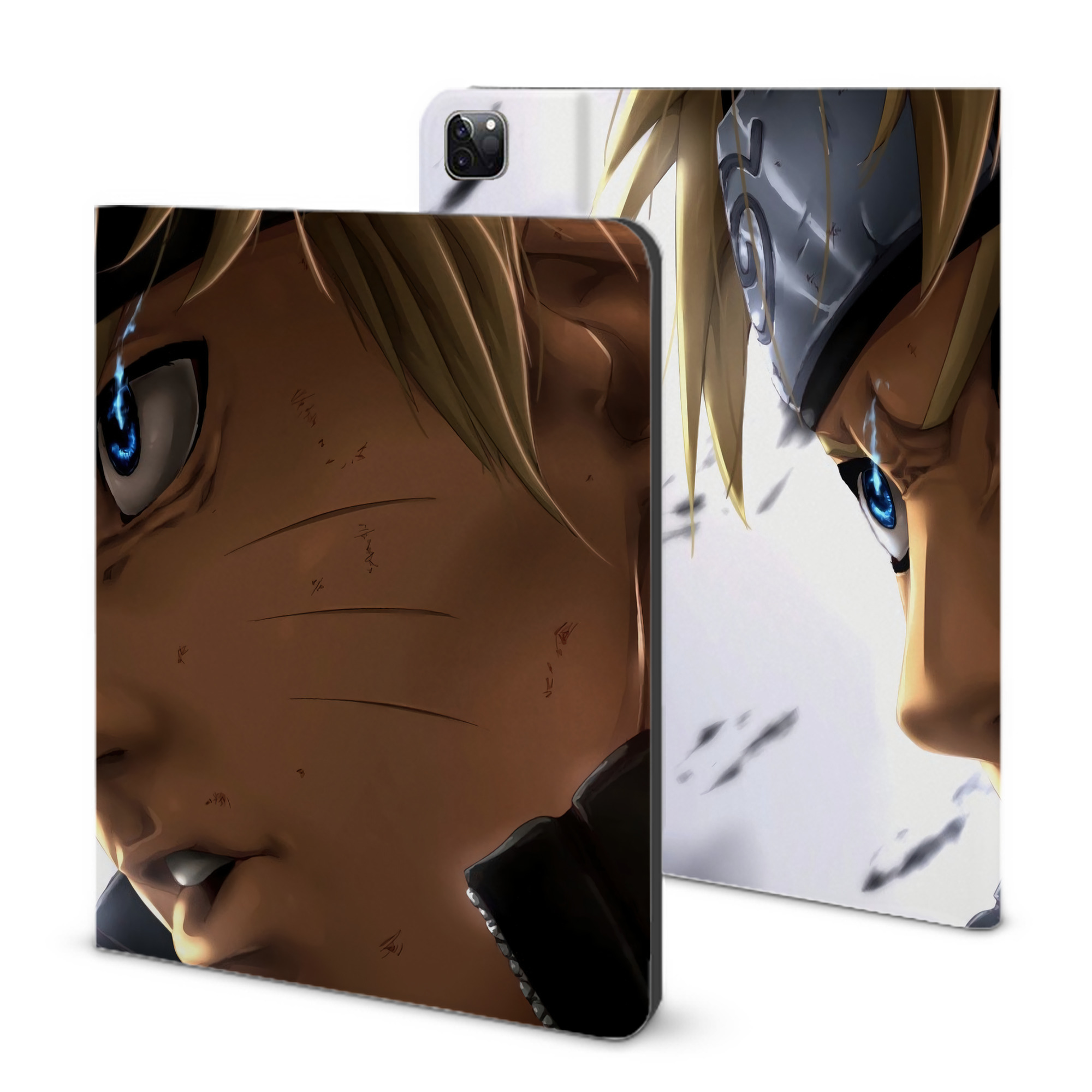 （画像用） NARUTO -ナルト- NARUTO -ナルト- 疾風伝 IPad ケース ブック型 PUレザー TPU 耐衝撃 軽量 薄型 ペン収納なし 全面保護 IPad 各モデル対応